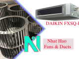 Kích thước máy âm trần ống gió Daikin FXSQ-PA