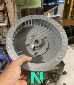 Cánh quạt ly tâm D180 cao H90 Cốt 19
