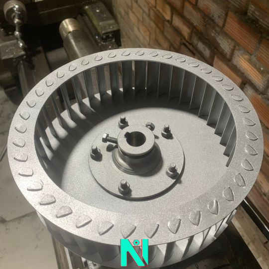 Cánh quạt ly tâm D180 cao H90 Cốt 19